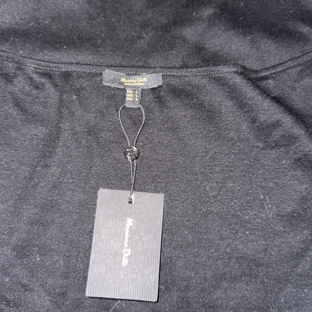 Massimo Dutti Black Backless Fitted Tank Top - Picture 5 of 6